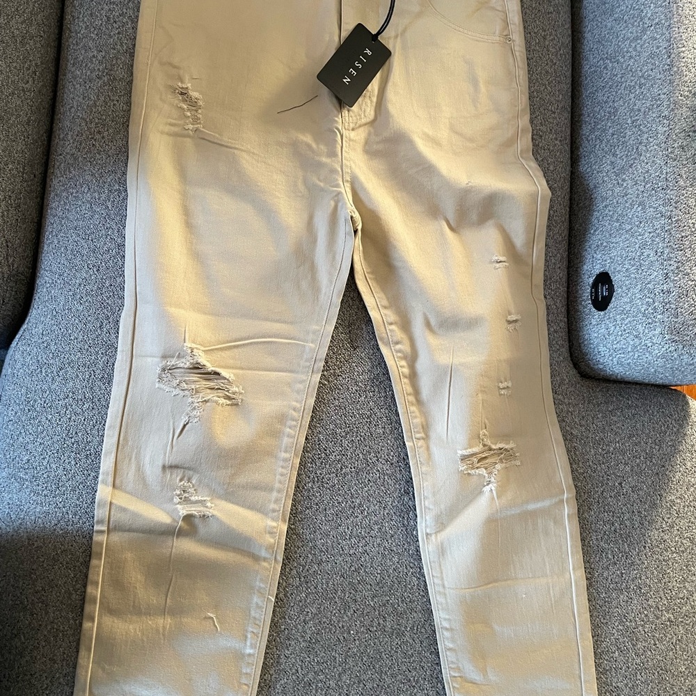 New with tags RISEN Khaki Skinny Jeans size 15
